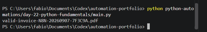 Successful terminal execution of the Python CSV classification pipeline