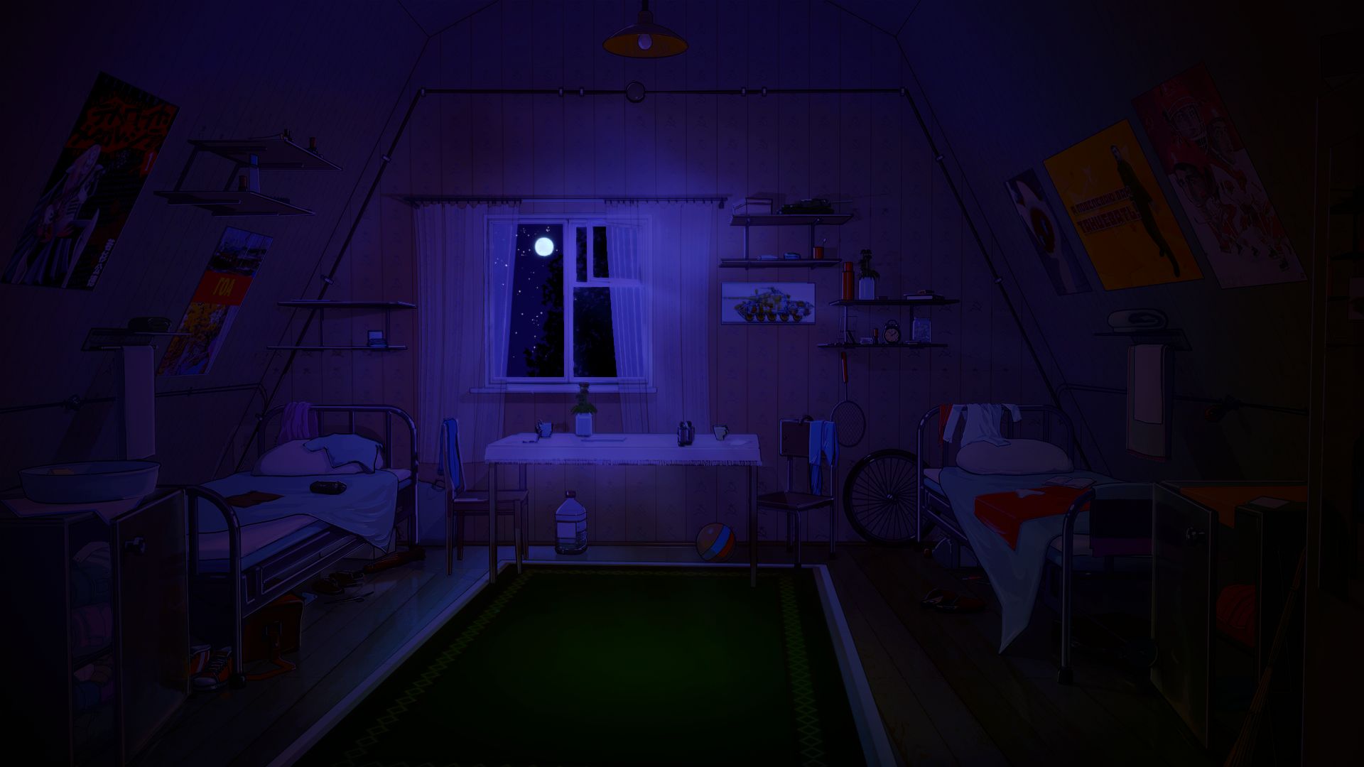 Ночная комната аниме гача лайф