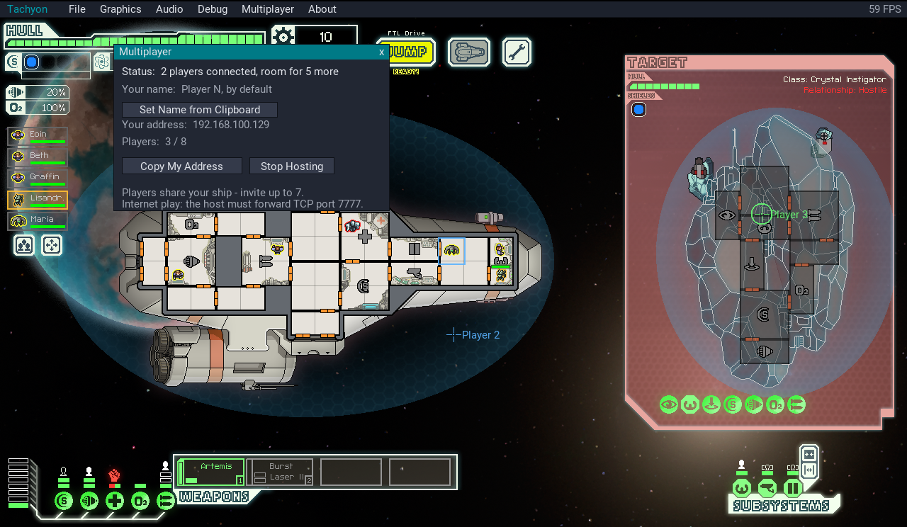 FTL: Faster Than Light (Tachyon) artwork