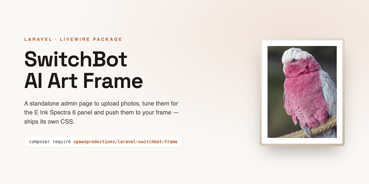 Laravel SwitchBot AI Art Frame
