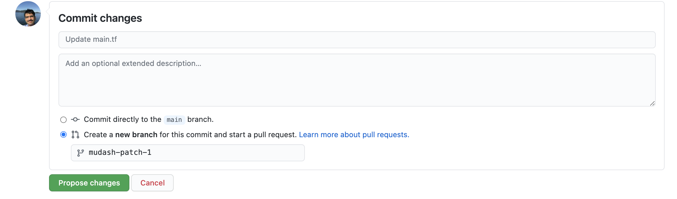 Open Pull Request