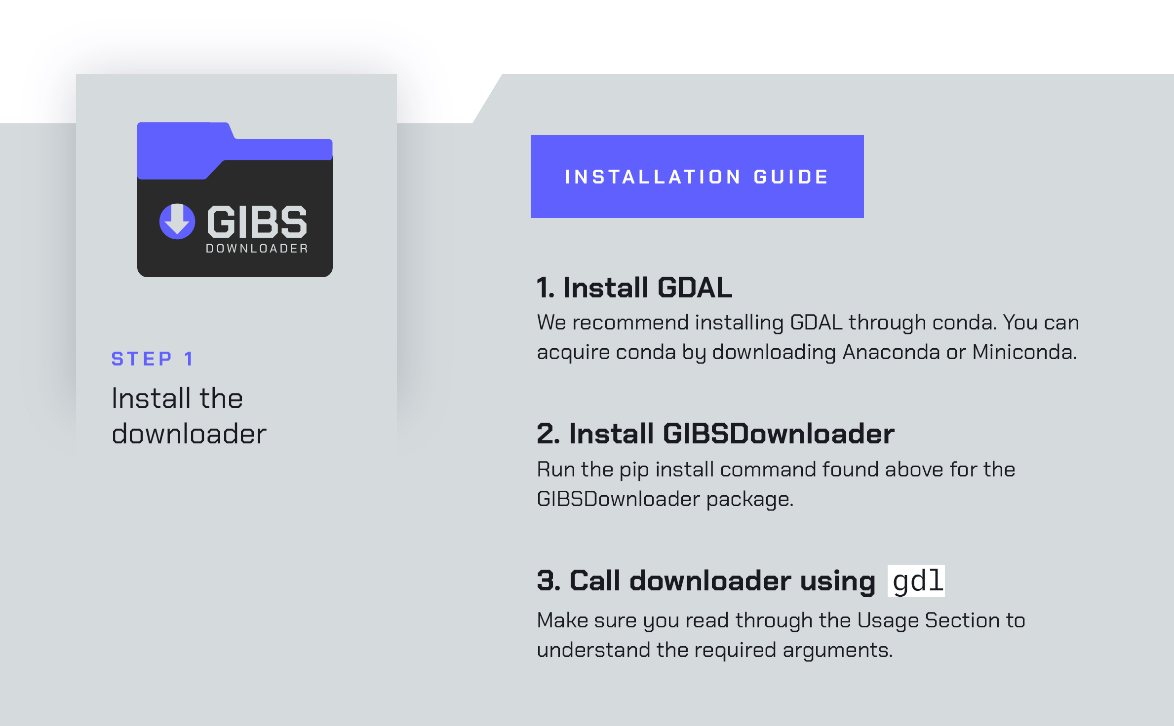 GIBS Downloader installation guide