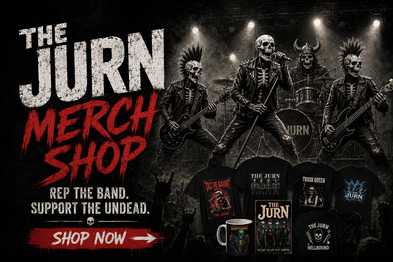 The Jurn Merch Shop — Rep the Band. Support the Undead.