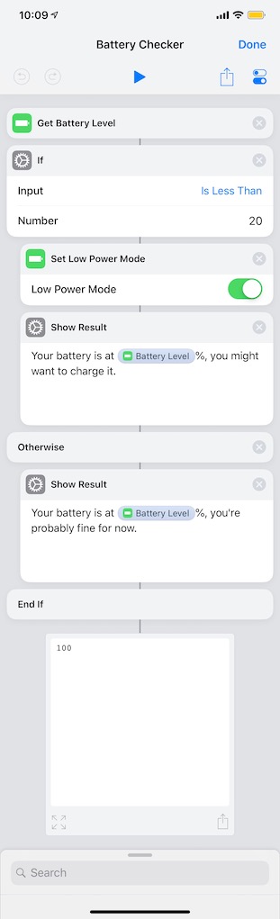 Battery Checker Shortcut Image