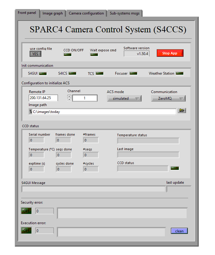 S4ACS front panel