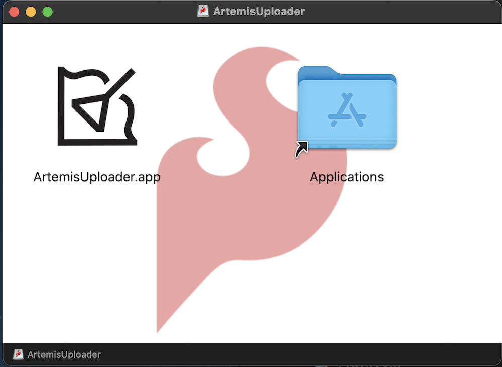 Artemis Uploader macOS Finder