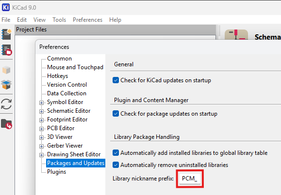 Library nickname prefix