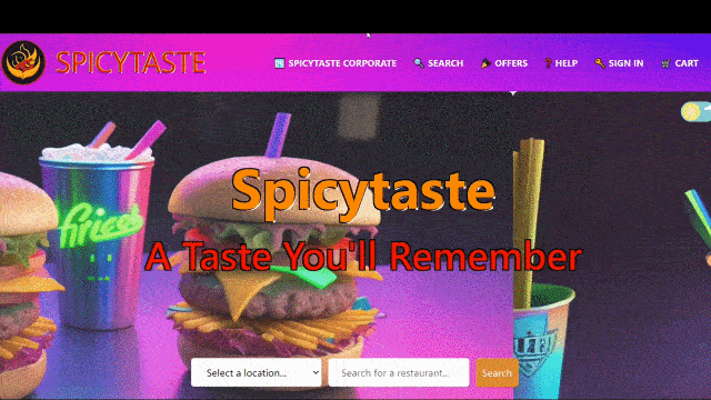 SpicyTaste Demo