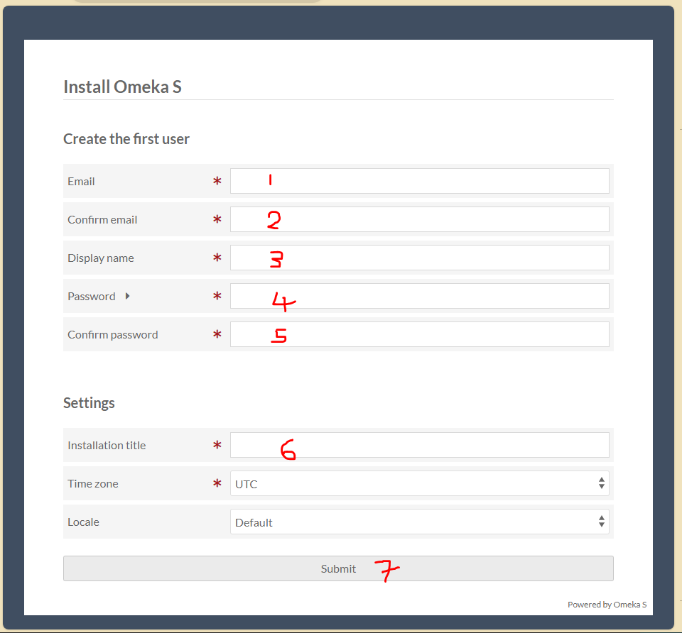 Omeka S 4.1.0 instance