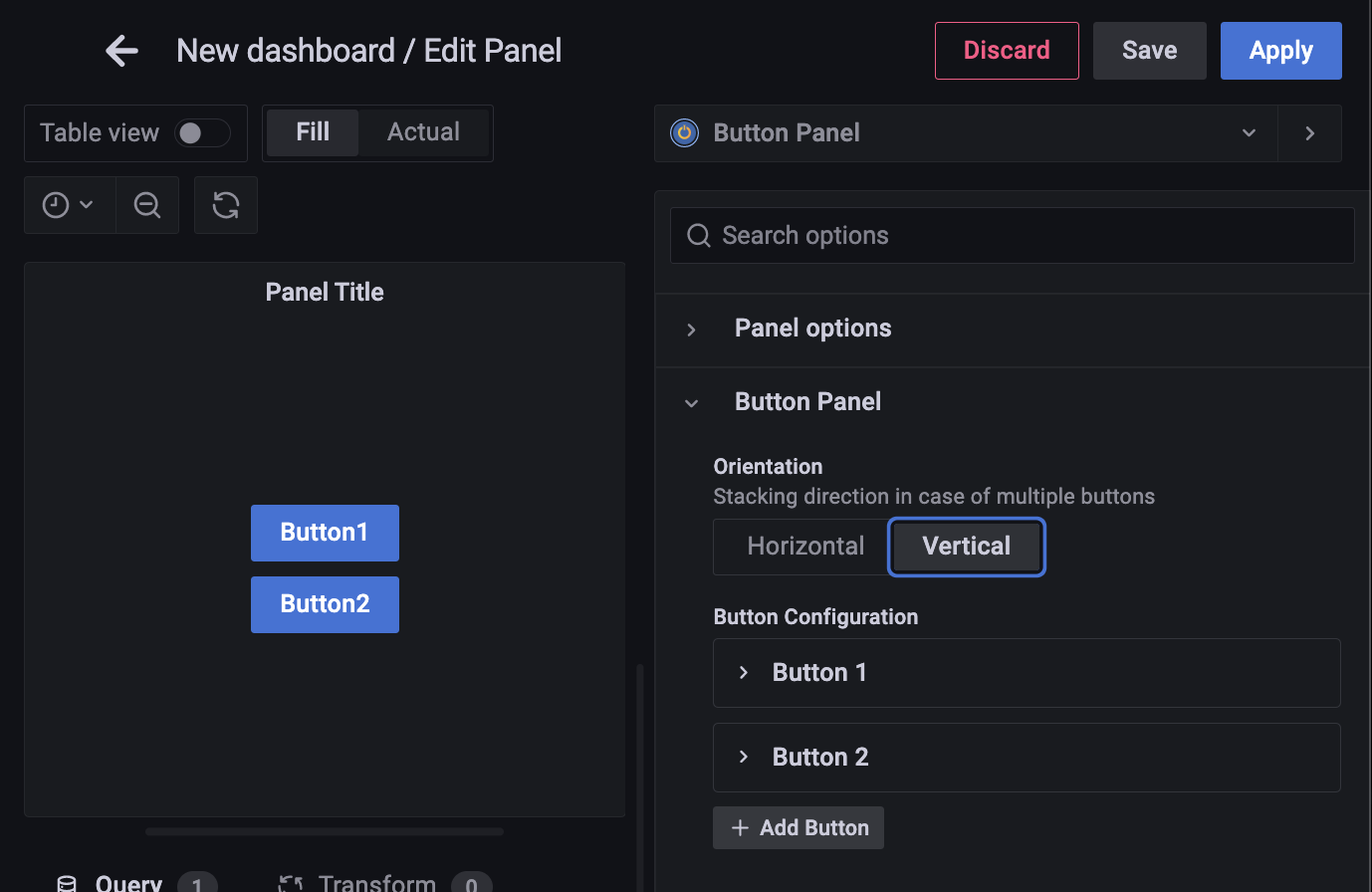 GitHub - speakyourcode/grafana-button-panel: Grafana Button Control Panel