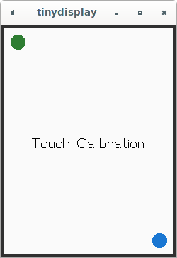 Touch Calibration Screenshot