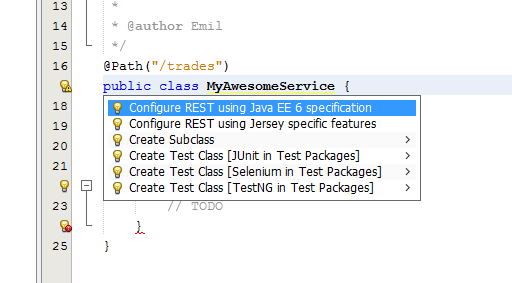Configure the server to use Java EE 6 specification