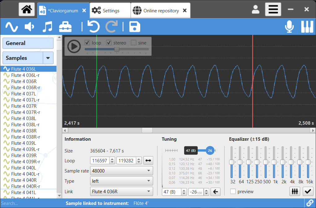 Sample configuration