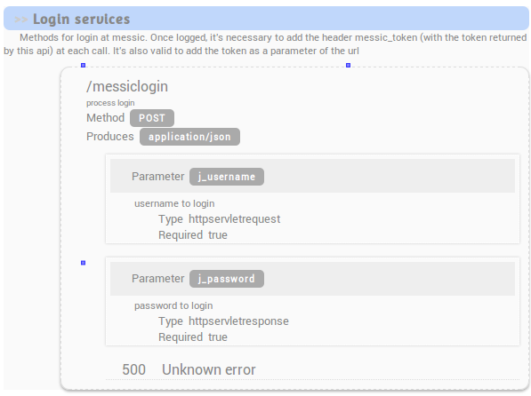 login service screenshot