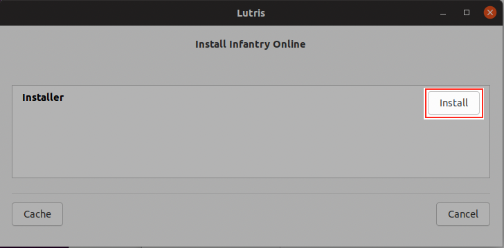 Lutris Install FreeInfantry Prompt
