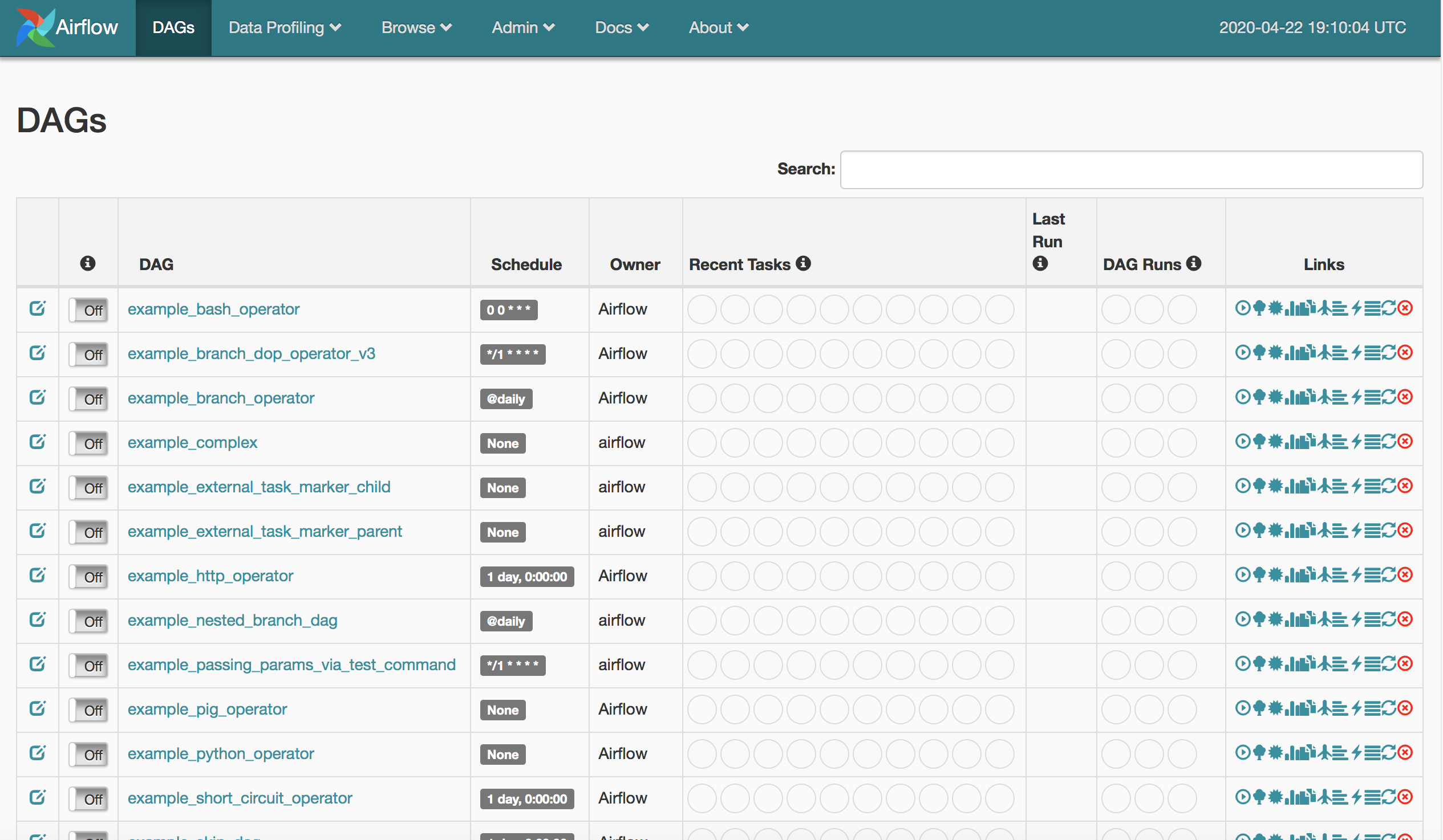 Airflow Webserver DAG