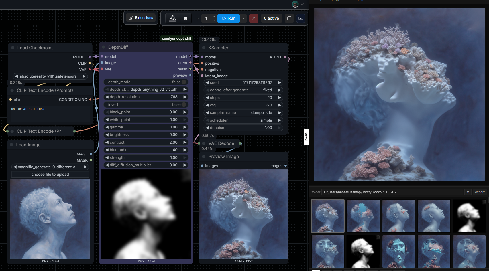 DepthDiff node