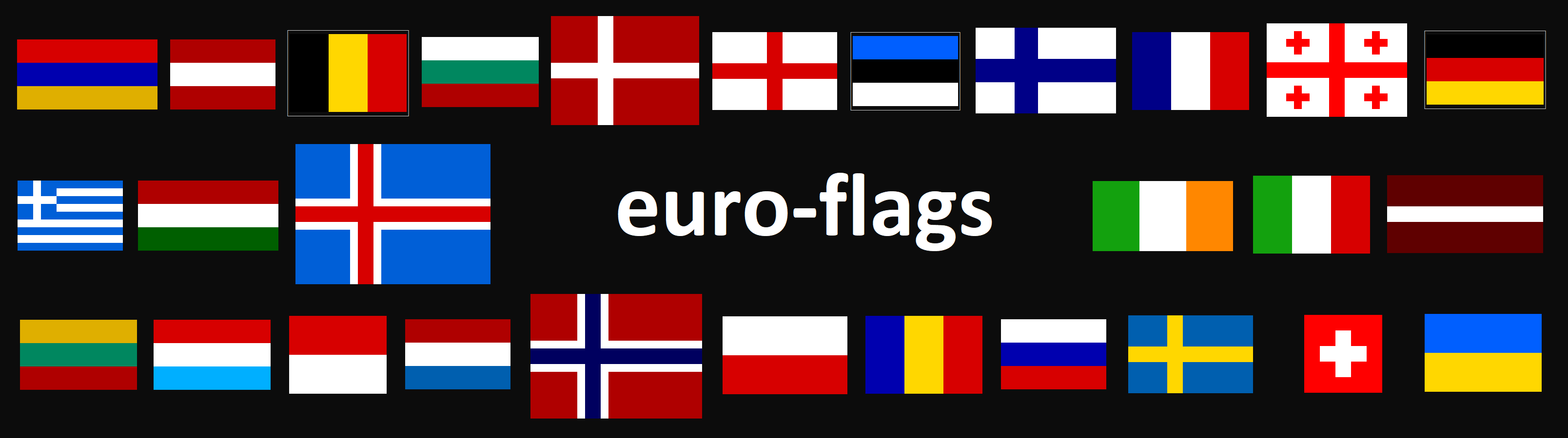 What euro-flags prints to the console