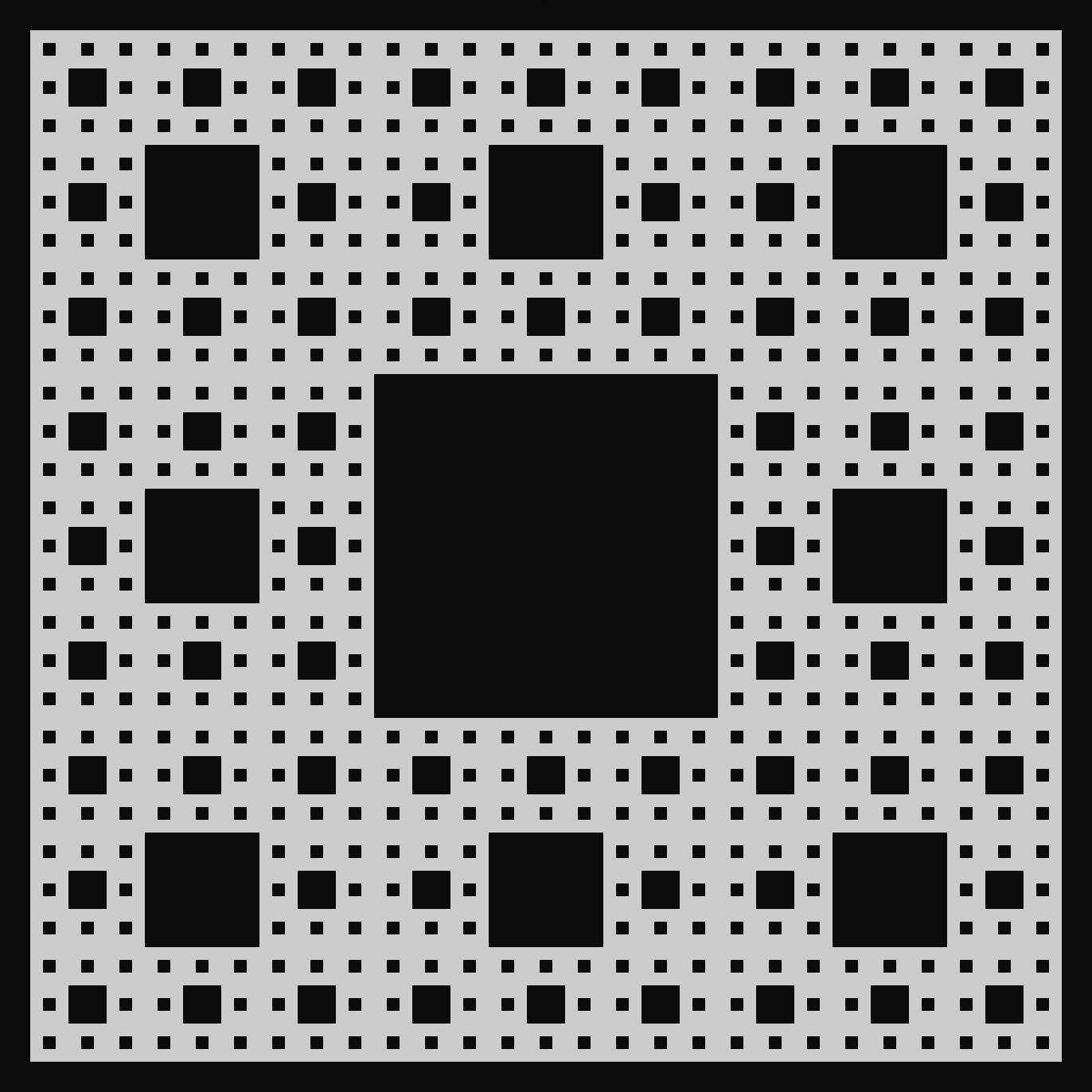 What sierpinski-carpet-cli prints to the console