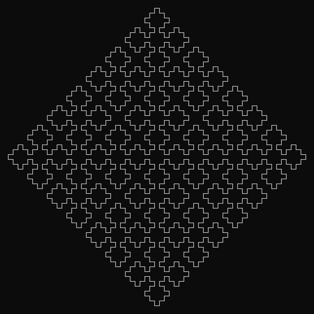 What sierpinski-curve-cli prints to the console