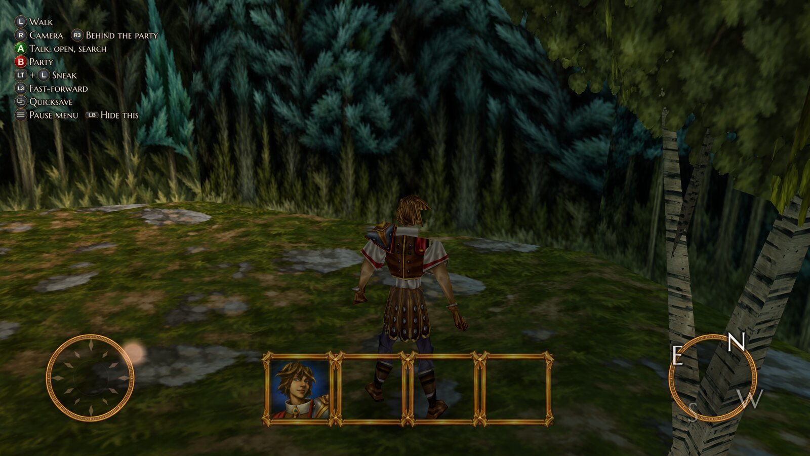 Walking about in the first forest