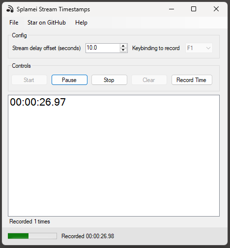 GitHub - splamei/splamei-stream-timestamps: A simple basic app for ...