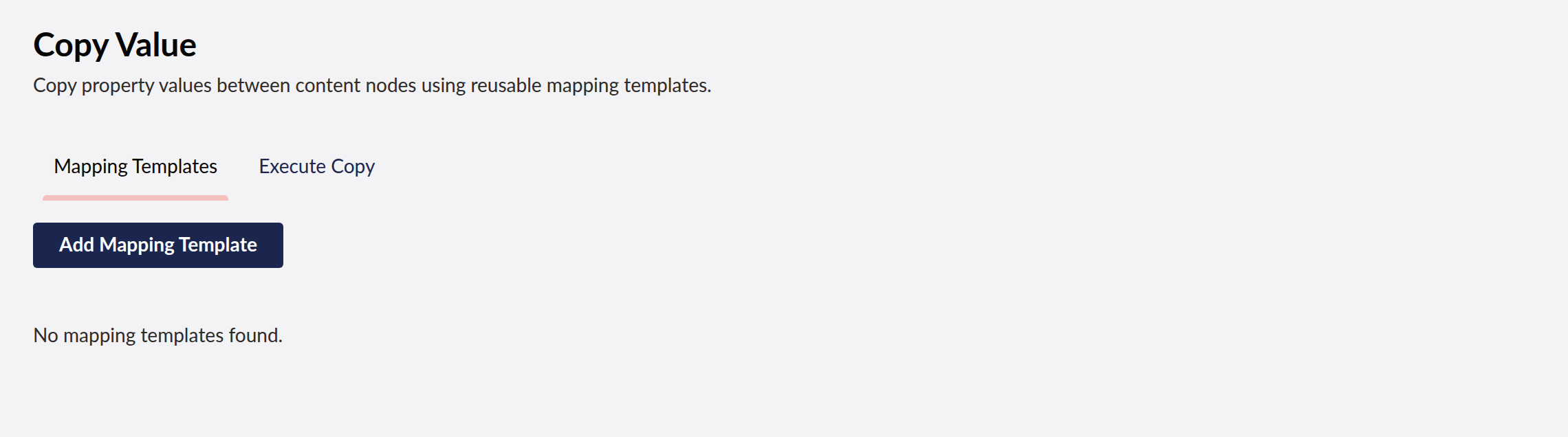 CopyValue dashboard