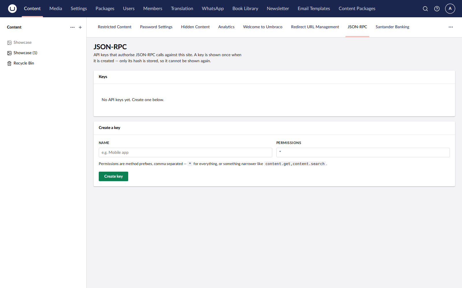 JsonRpc dashboard