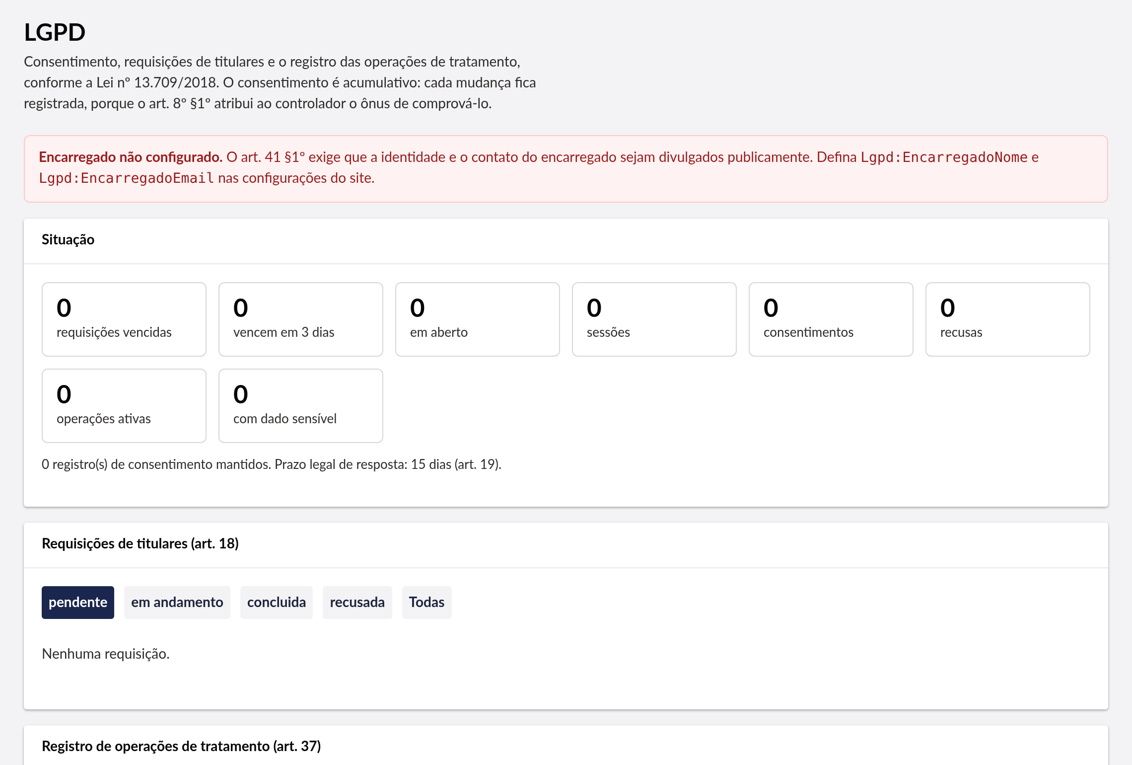 Lgpd dashboard