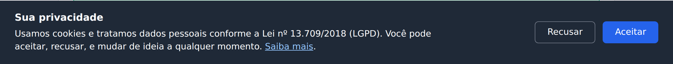 Lgpd on the front end