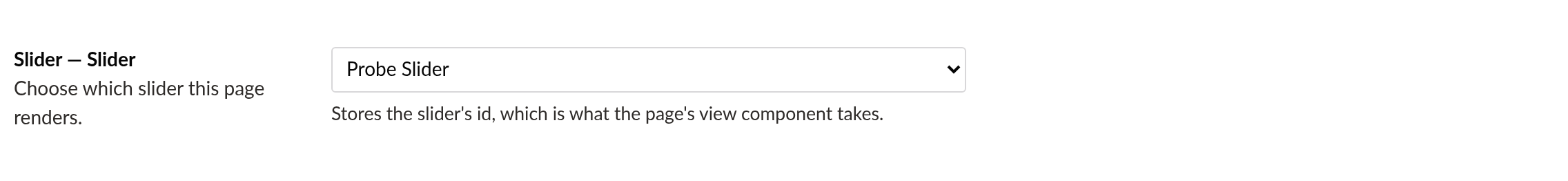 Slider property editor