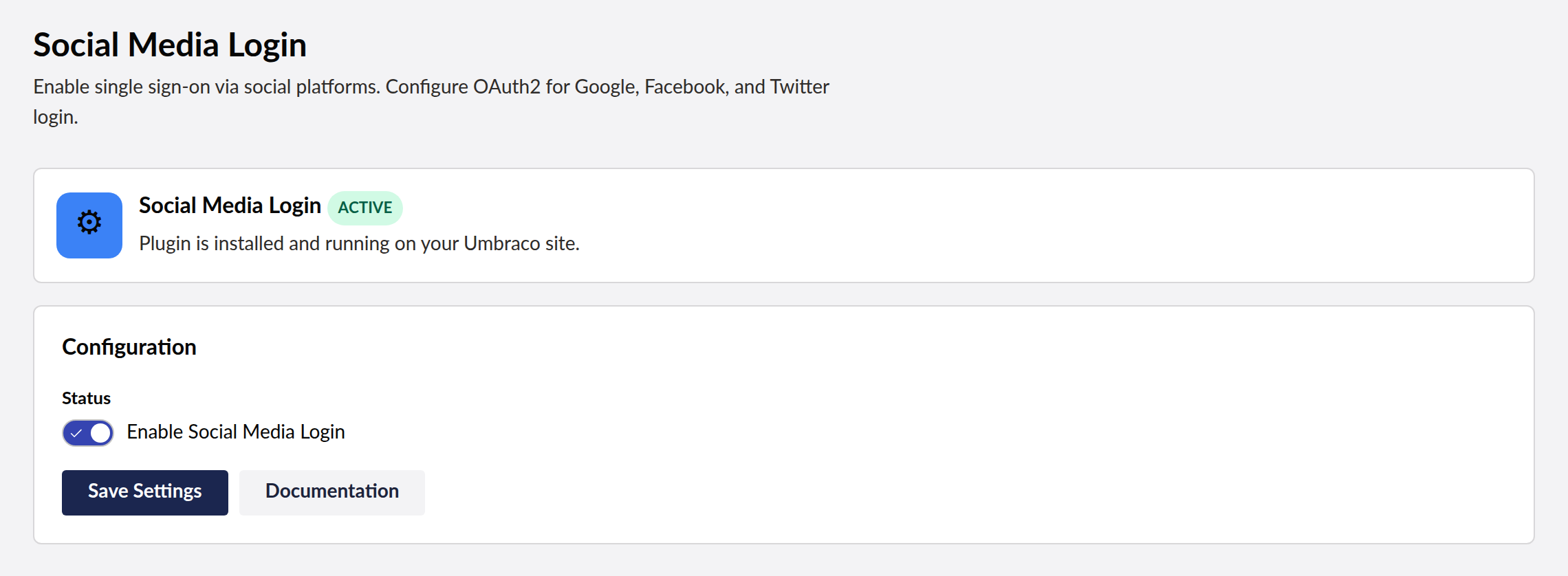 SocialMedia.Login dashboard