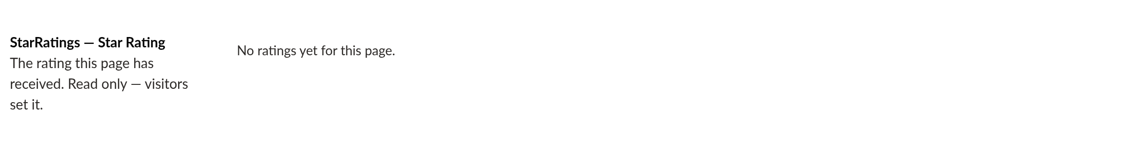 StarRatings property editor