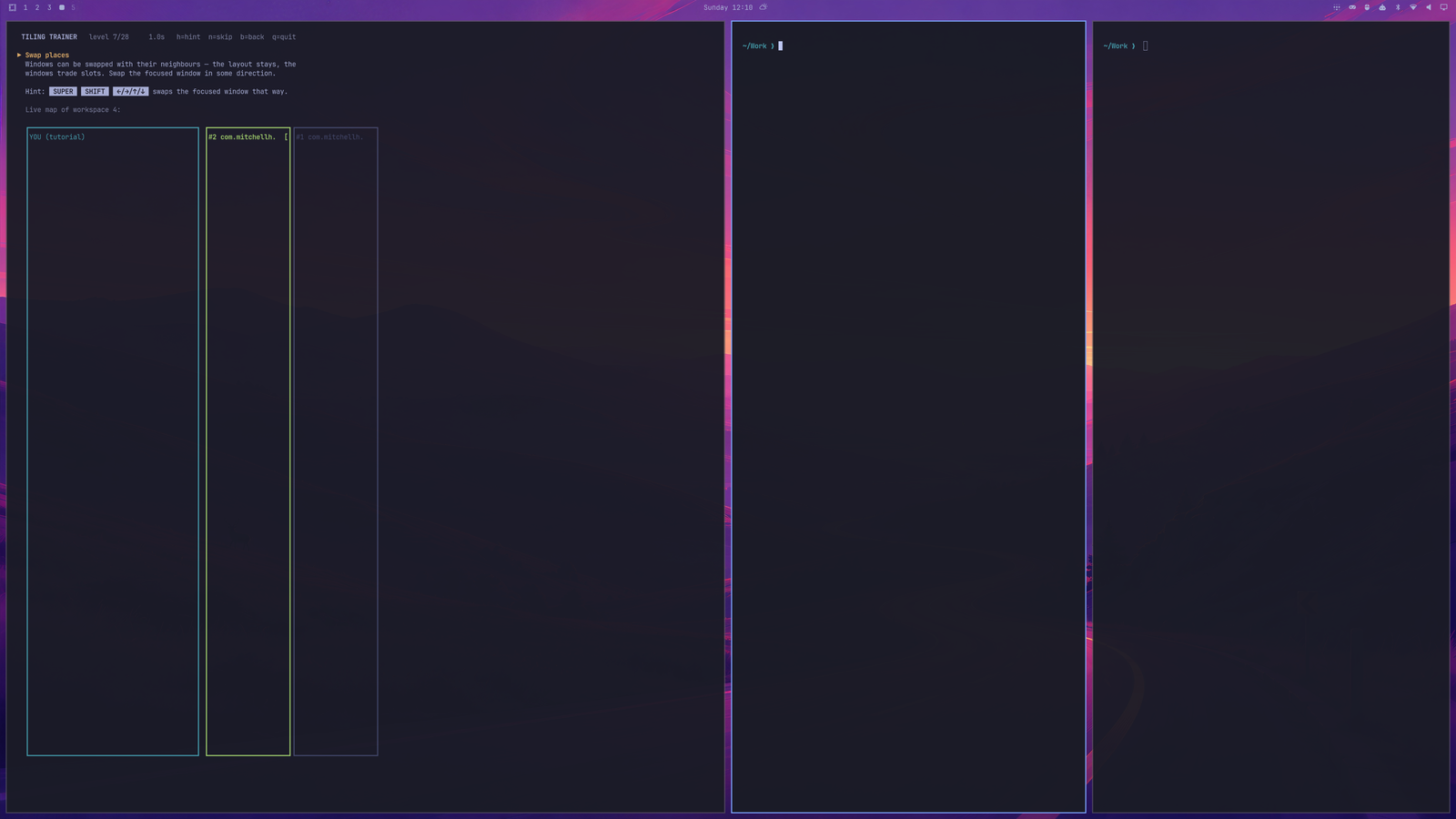 Flip-the-split mission: three columns on screen, three columns on the map