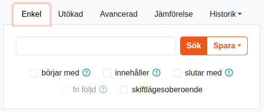 Simple search