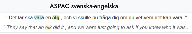 Word linking in parallel mode