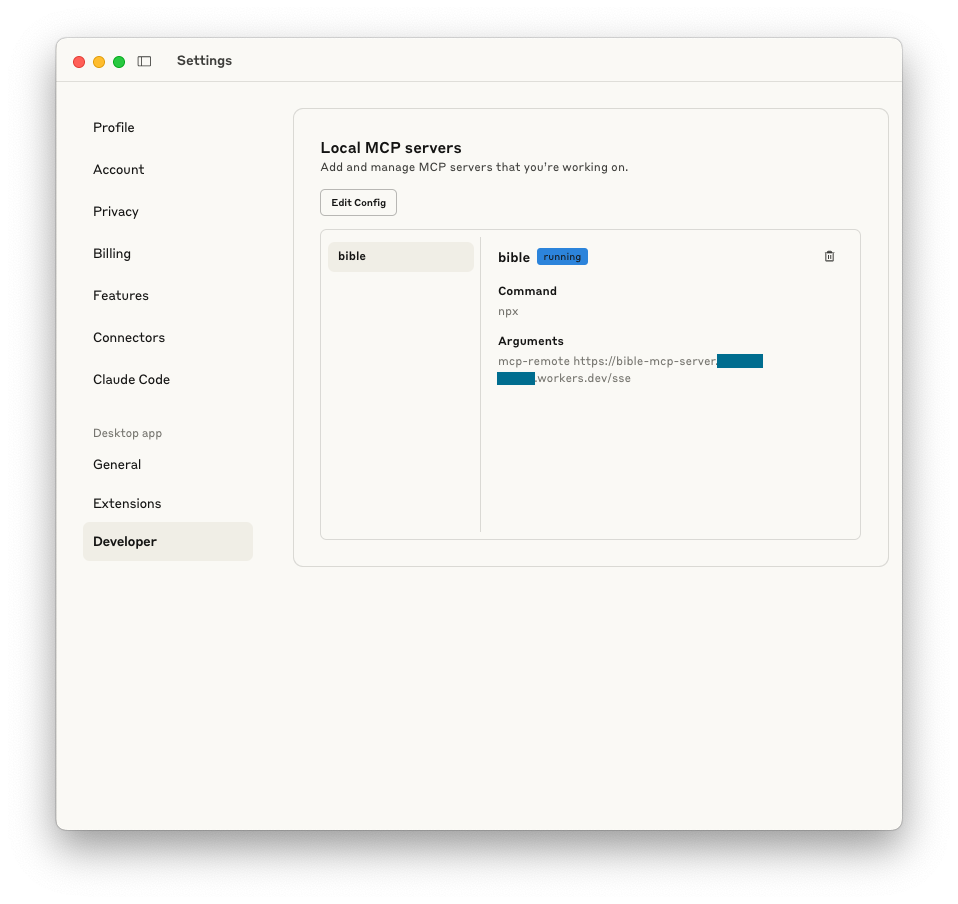 Claude Desktop Settings