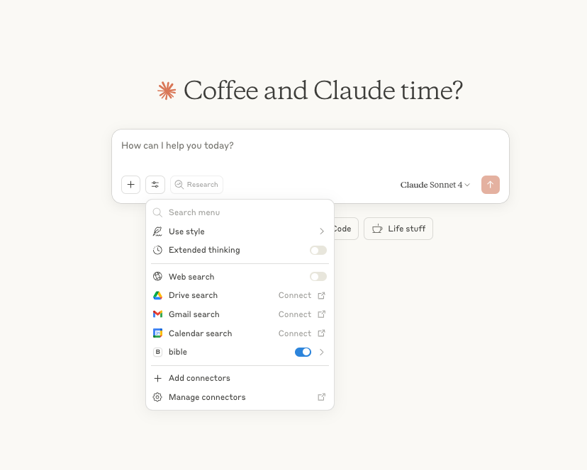 Bible Connector Available