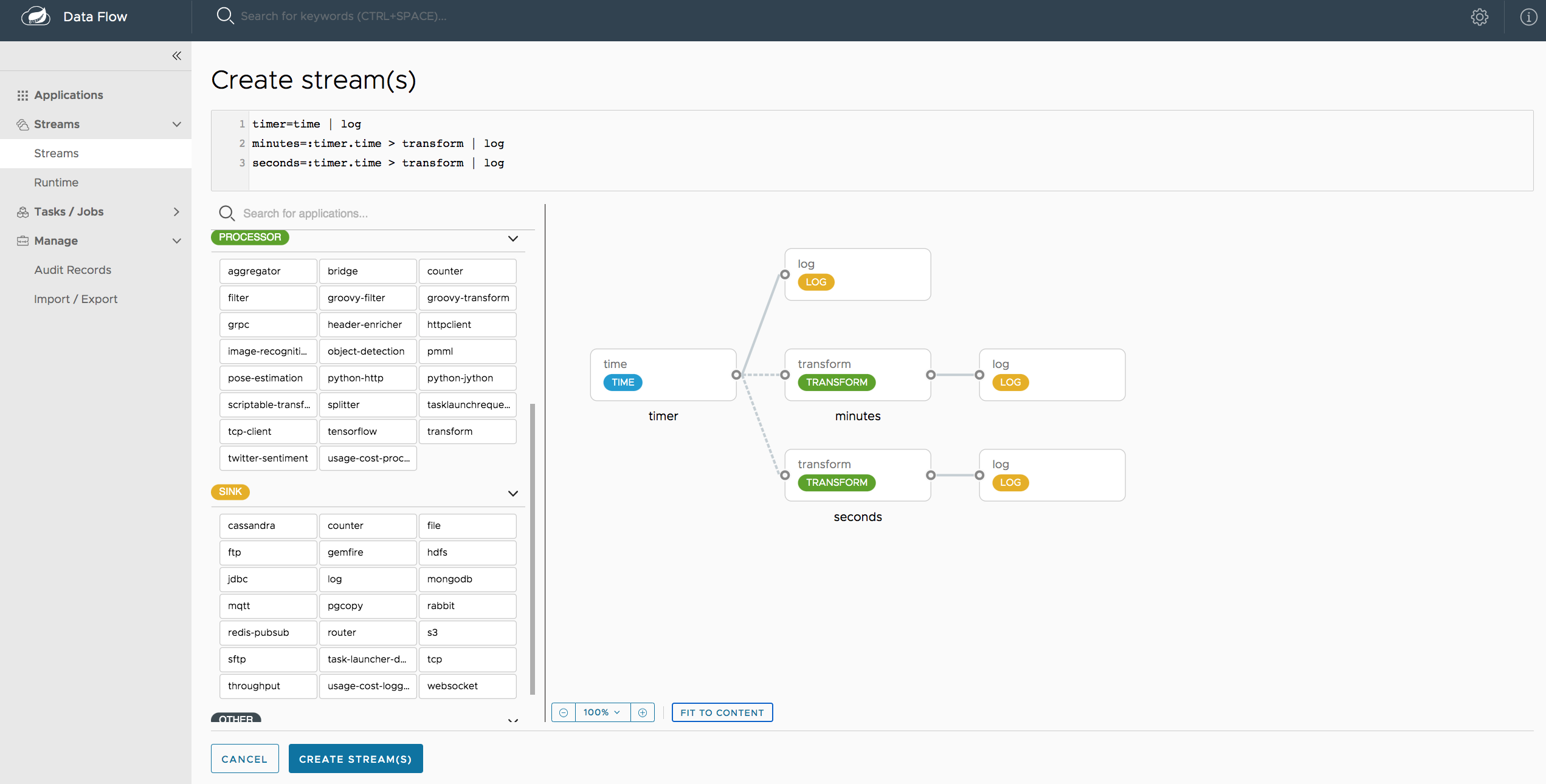 Data Flow Designer Screenshot