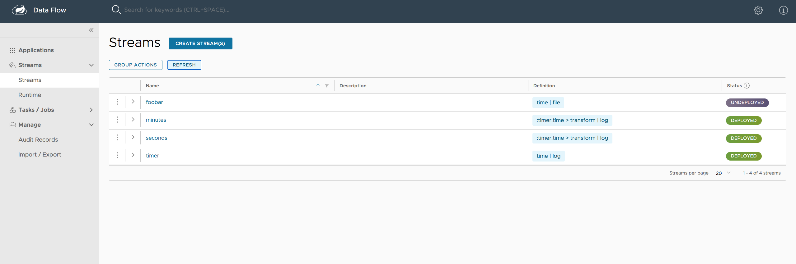 Data flow group