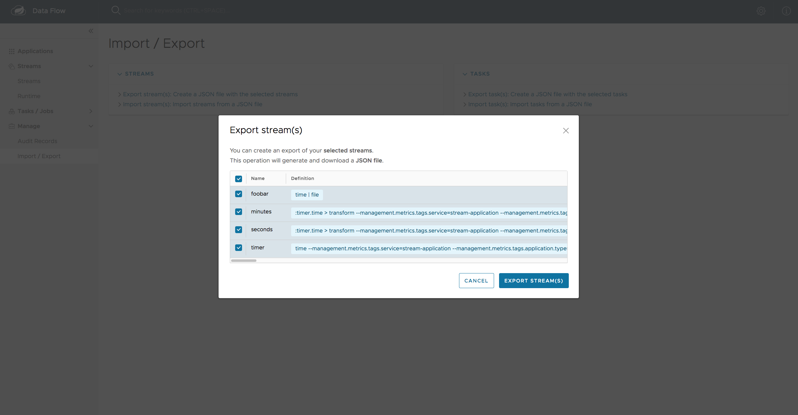 Spring Cloud Data Flow Reference Guide