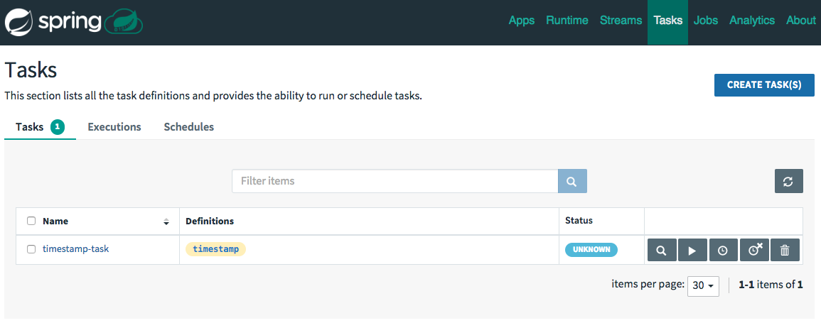 Task Definitions with Schedule Controls