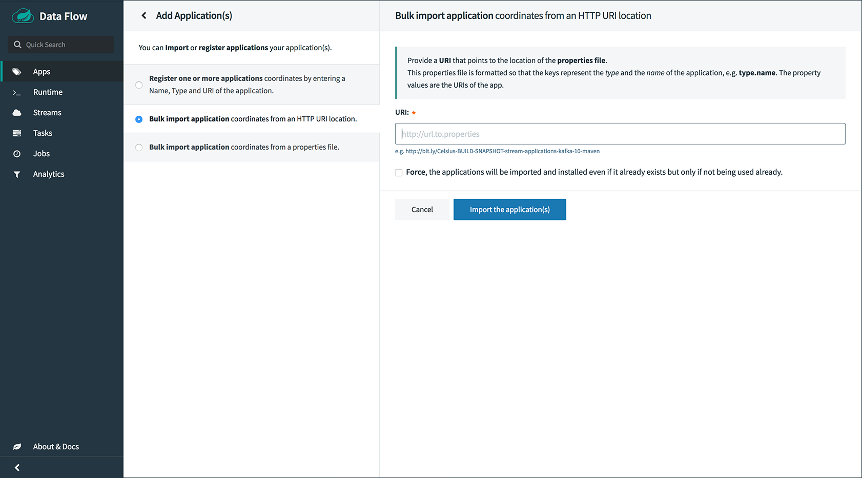 Bulk Import Applications