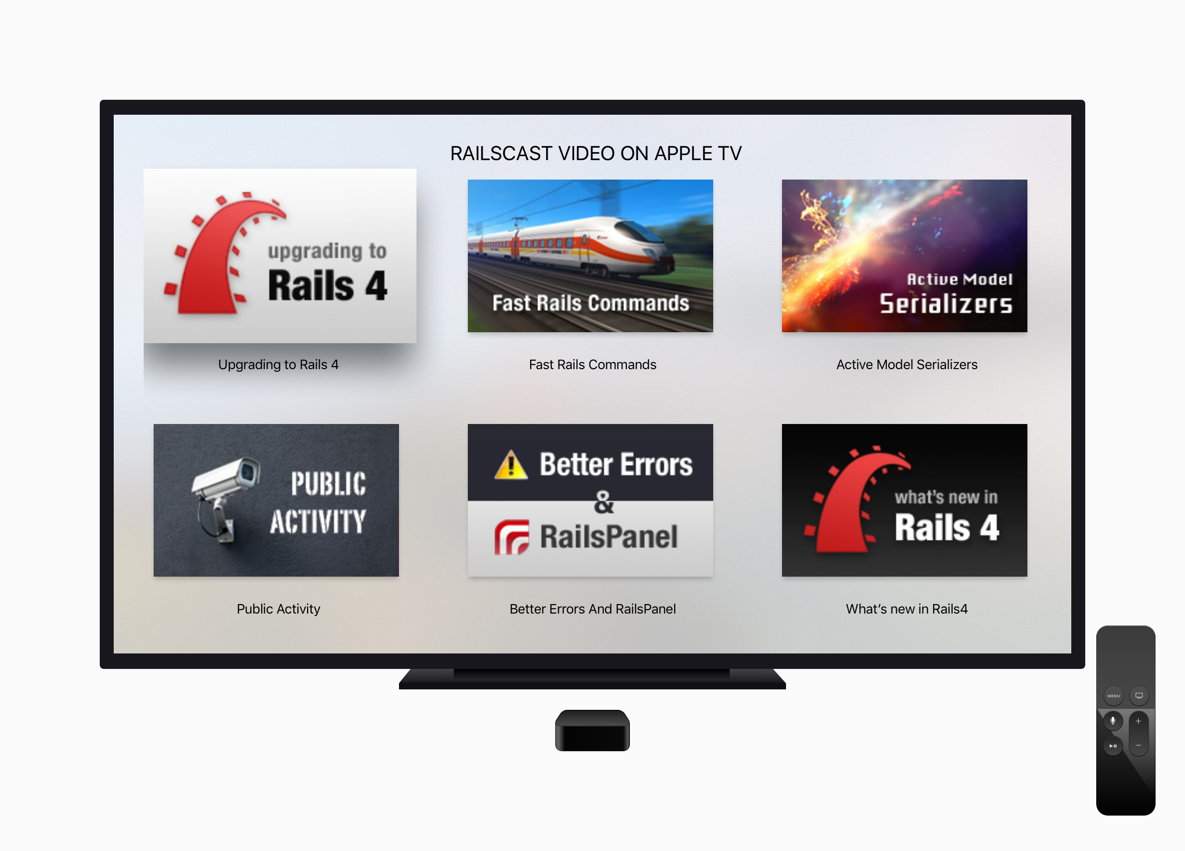 Apple Tv Rails casts video screenshot