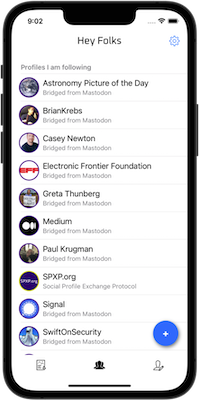 HeyFolks – Following Profiles