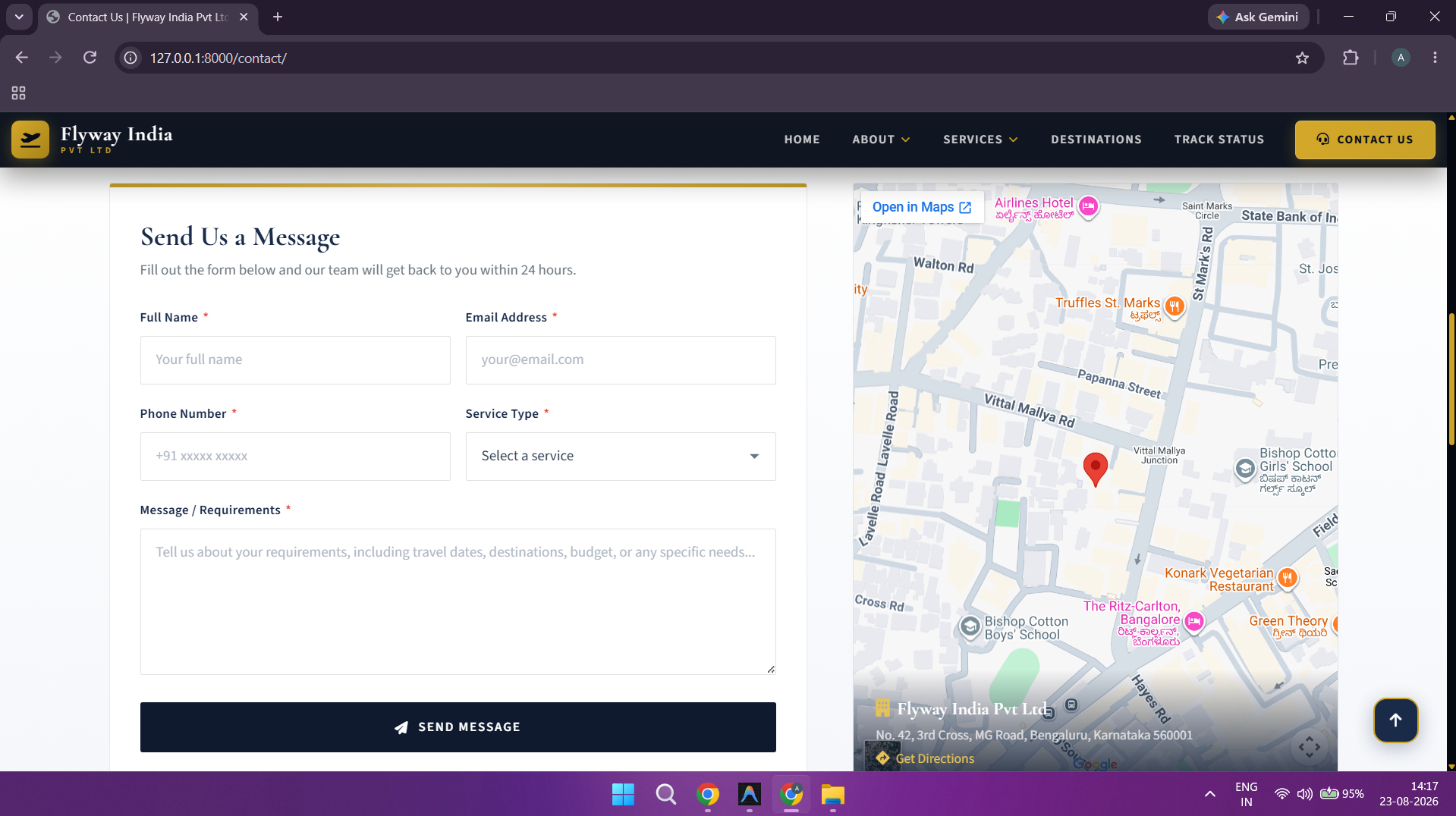 Contact - Rate-Limited & Honeypot-Protected Inquiry Form
