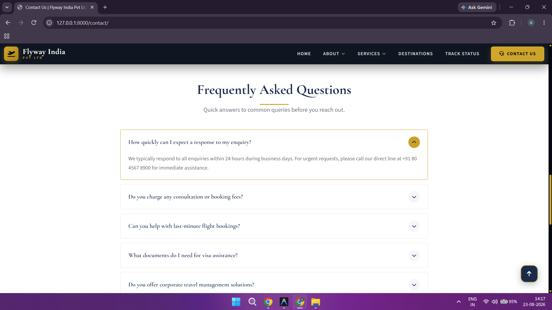Contact - Submission Confirmation & Auto-CRM Ticket