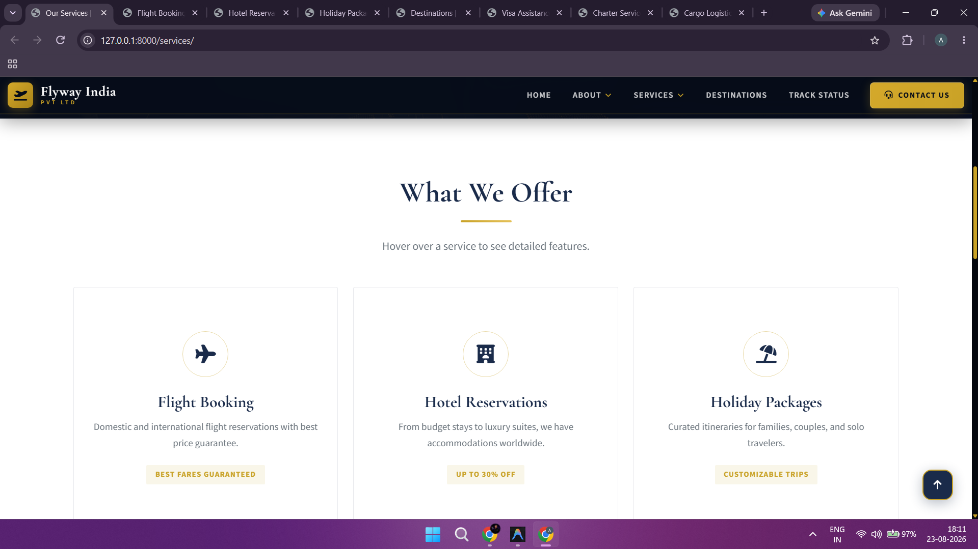 Services Hub - Commercial & Private Aviation