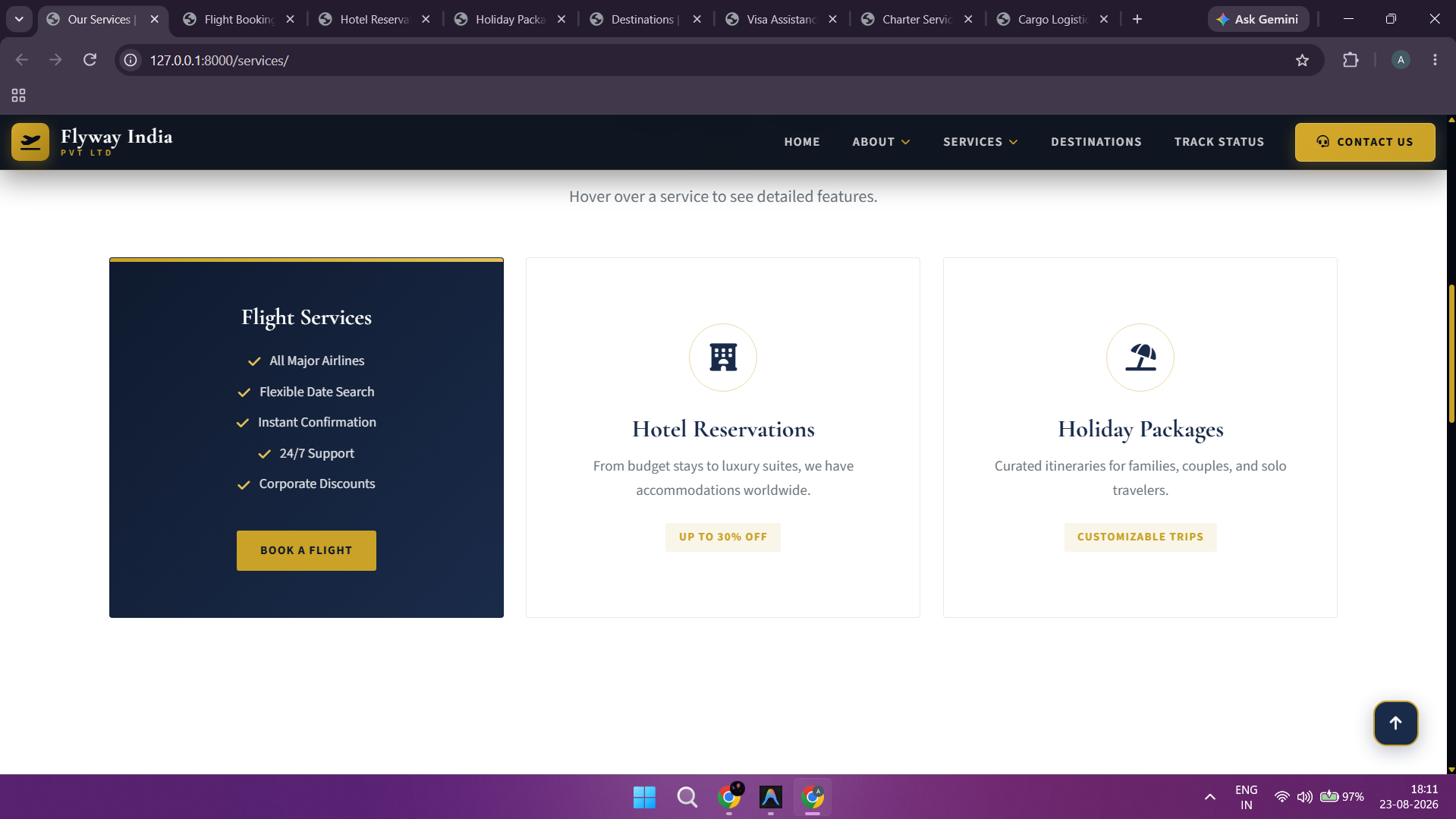 Services Hub - Cargo & Concierge Solutions