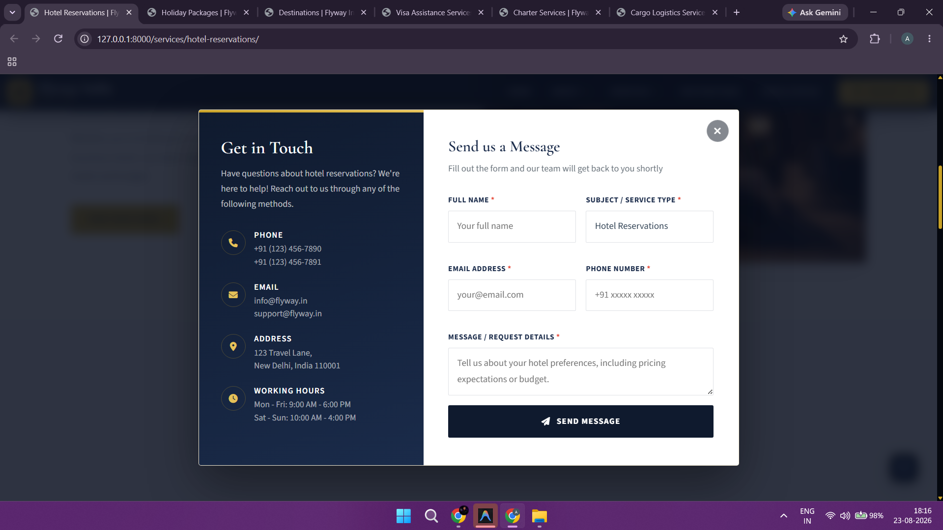 Hotel Reservations - Amenities & Room Category Filters